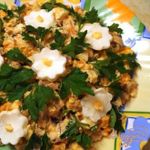 Салат с тыквой и курицей