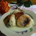 Творожные шарики с яблоками