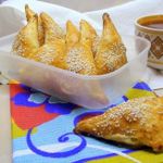 Пирожки из слоёного теста с рыбой, для фуршета «От нашего столика - вашему!»