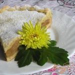 Грушево-яблочный пирог с корицей