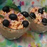 Макаронный салат с ветчиной