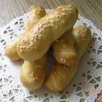 Апельсиновое печенье с кунжутом