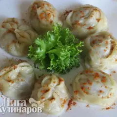 фото рецепта Манты из заварного теста
