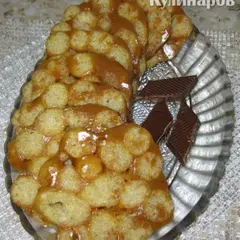фото рецепта Сладкий рулет из кукурузных палочек