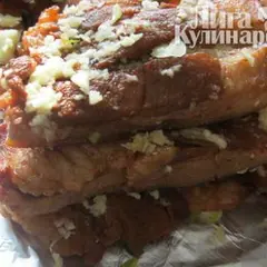 фото рецепта Сало вареное в луковой шелухе