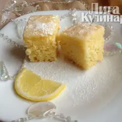фото рецепта Лимонные бисквитные пирожные