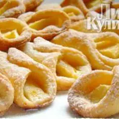фото рецепта Творожные рогалики с яблоками