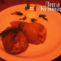 фото рецепта Фаршированный перец (с курицей)