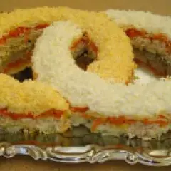 фото рецепта Вкусный салат на свадьбу