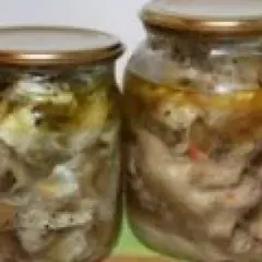 фото рецепта Печеные консервы из рыбной мелочи