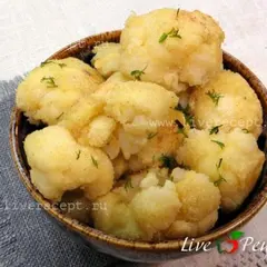 фото рецепта Жареная цветная капуста с яйцом