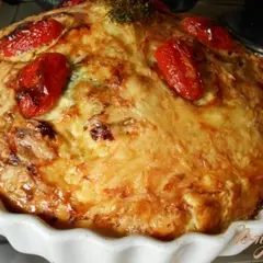 фото рецепта Пирог с капустой и беконом