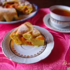 фото рецепта Постный пирог с абрикосами