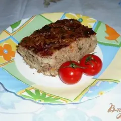 фото рецепта Запеканка из печени с рисом