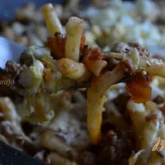 фото рецепта Макароны по-флотски с яйцом