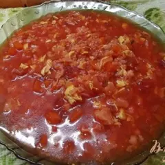 фото рецепта Суп свекольный с рисом