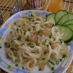 фото рецепта Макароны со свиными шкварками