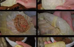 Приступим к сборке фарша для голубцов. Все сваливаем в миску, солим, перчим, тщательно перемешиваем. Фарш у нас усе готов!)        