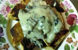 Поливаем швильпикай соусом! Кушаем! Можно другой вариант. Соус надо сделать немного более жидким, залить им швильпикасы и оставить, чтобы они пропитались. Еще лучше швильпикай (сурки) запечь в этом соусе в подходящей посуде в духовке. Можно выставлять на стол и кушать.