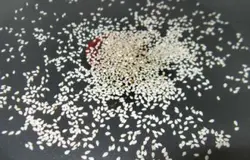 Затем на сухой сковороде нужно обжарить кунжутные семечки, которые должны стать немного румяными. При этом нужно следить, чтобы она не пригорели. Количество кунжутных семечек можно контролировать в соответствии с вашими предпочтениями.