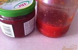 К томатной пасте я доавила еще свою Аппетитку, рецепт на моей странице.