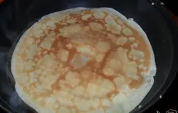 обжарить блины и со второй стороны.