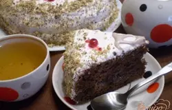 Готово! Украшаем на свой вкус. Пропитываться даем часик. Угощаемся!