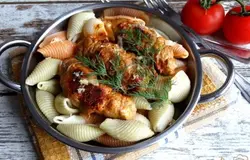 Готово! Подавайте с гарниром, например, отварными макаронами. Приятного аппетита!