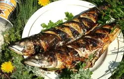 Готово! Вкусная, ароматная рыбка с дымком готова!Приятного аппетита!