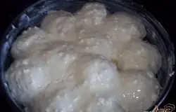 Милинки залить получившейся смесью.
