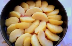 Сверху выложить остальные яблочные дольки.