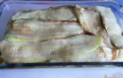 Последними выложить оставшиеся кабачки.