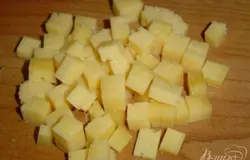 с сыром и ветчиной поступаем также.
