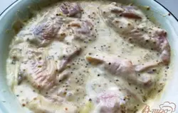 И все, как следует мешаем. Оставляем на пару часов, я мариновала ночь в холодильнике