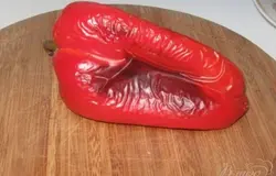 Печем перец.