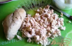 Куриное филе - тоже кубиком