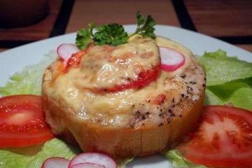фото рецепта Фаршированные кабачки с запеченным сыром
