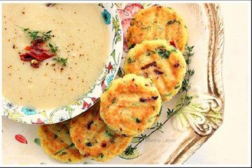 фото рецепта Котлеты из нута и кускуса