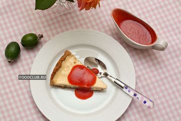 фото рецепта Творожный пирог с фейхоа
