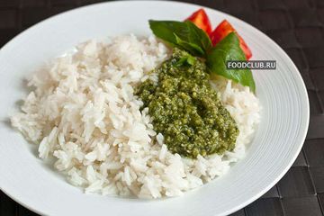 фото рецепта Рис с соусом песто
