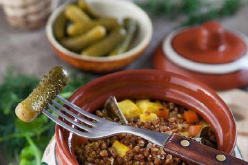 фото рецепта Димкина каша (гречневая каша с овощами и сыром)