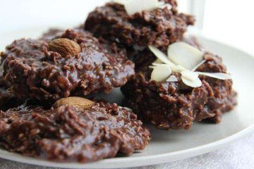 фото рецепта Шоколадное печенье без выпечки или No Bake Cookies