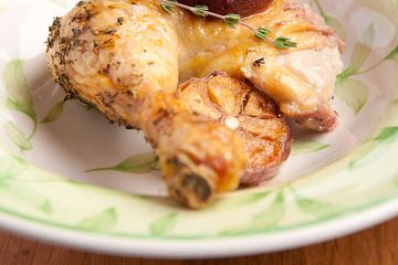 фото рецепта Курица с яблоками, сливой и кукурузной сальсой