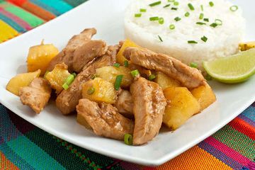 фото рецепта Курица с ананасами