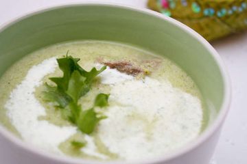фото рецепта Суп-пюре из брокколи и зеленой фасоли