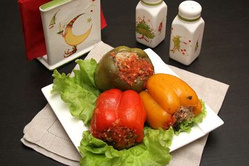 фото рецепта Перец фаршированный мясом и рисом