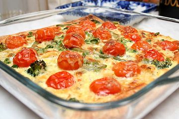 фото рецепта Цветной пирог с овощами