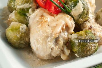 фото рецепта Курица с брюссельской капустой
