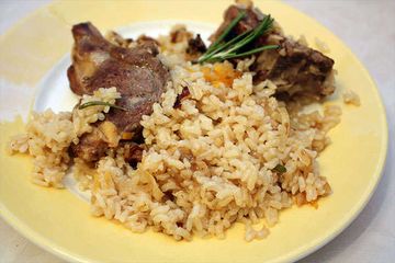 фото рецепта Бараньи ребрышки с рисом