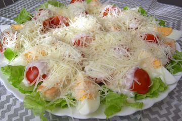 фото рецепта Салат цезарь с курицей